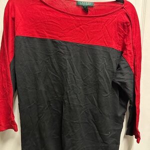 Polo  Ralph Lauren Red and Black Top size XL/ NWOT